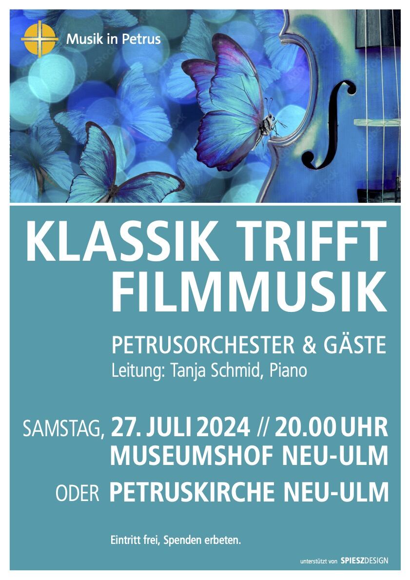 Museumshofkonzert „Klassik trifft Filmmusik“ (Kammerorchester der Petruskirche & Gäste)